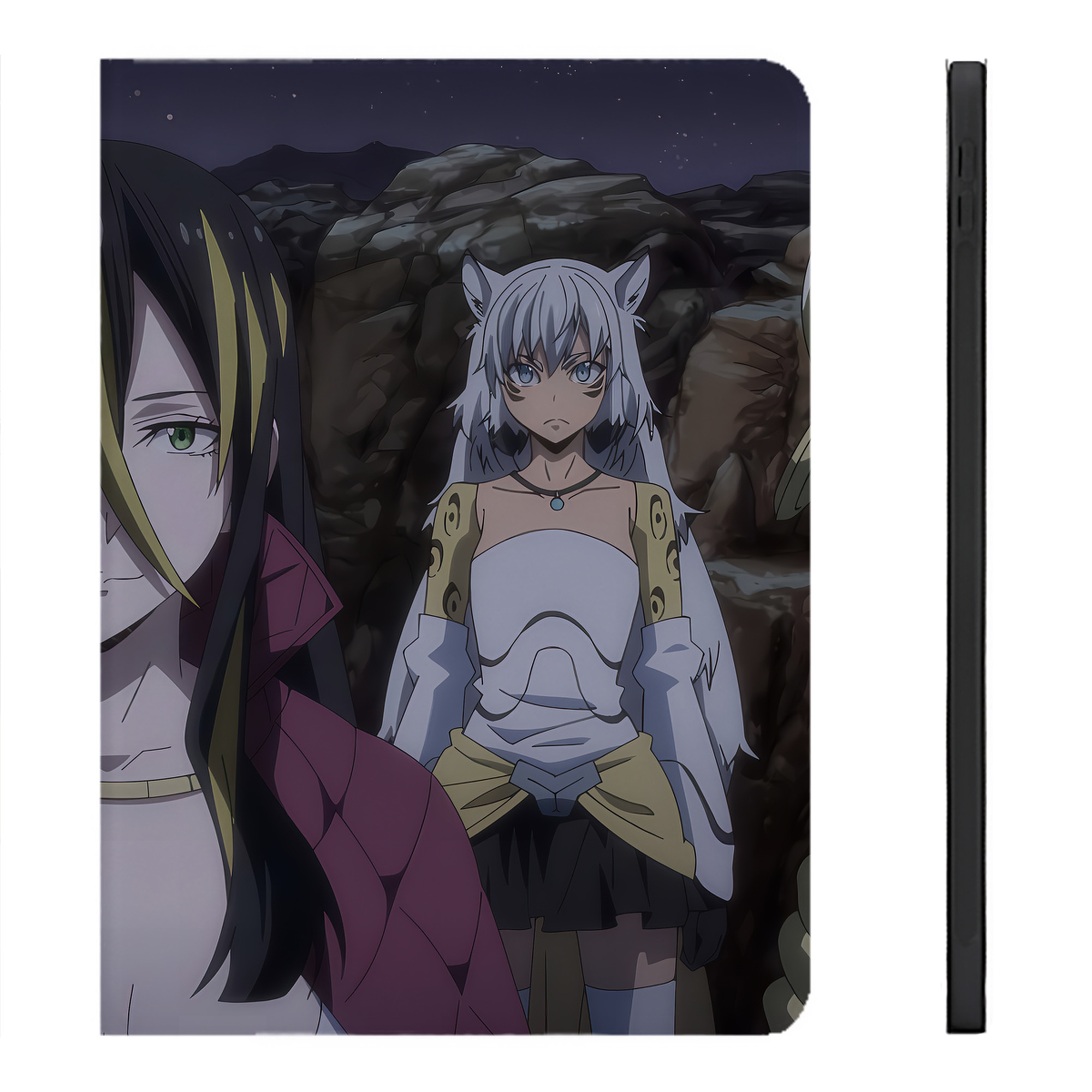 （画像用） 転スラ Regarding Reincarnated to Slime IPadケース ペンホルダー付き ブックスタイルデザイン